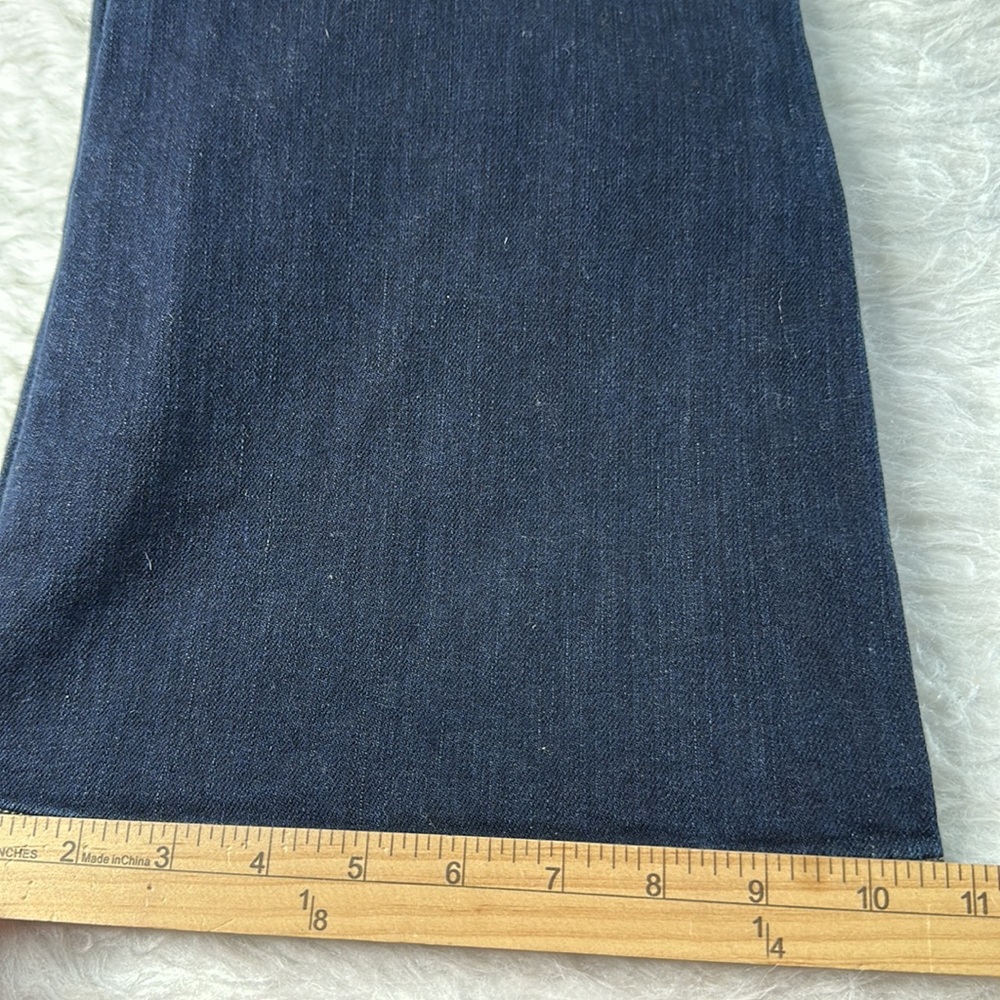 PAIGE Dark Indigo Wide-Leg Flare Jeans - Picture 10 of 10